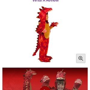 Amazing Child Small (6) Dragon Costume with Puppet Hands